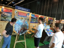 Messestand "Urlaub in den Alpen"