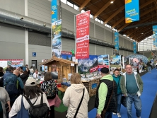 Messestand Urlaub in den Alpen auf der  'Urlaub, Freizeit, Reisen'  in Friedrichshafen