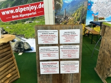 Angebote am Messestand Urlaub in den Alpen