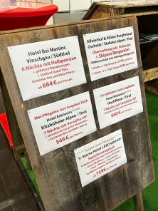 Messeangebote am ALPenjoy-Messestand