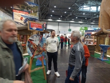 Glücksrad am Messestand Urlaub in den Alpen
