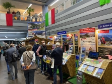 Messestand 'Urlaub in den Alpen' auf der Freizeit Messe Nürnberg