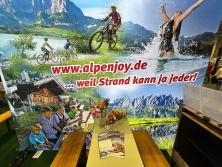 Messestand Urlaub in den Alpen