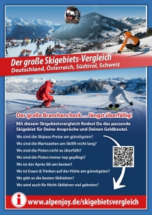 Aufsteller Skigebietsvergleich/ AlpenSkiHotels