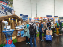 Messestand Urlaub in den Alpen