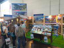 Glücksrad am ALPenjoy-Messestand