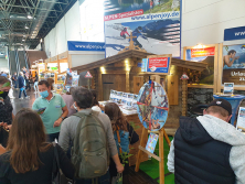 Glücksrad am ALPenjoy-Messestand