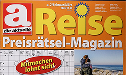 die aktuelle Reise Preisrätsel-Magazin