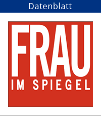 Datenblatt-Frau im Spiegel