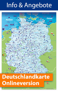 Deutschland-Karte als Online-Version